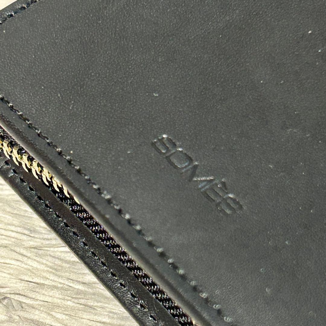 ソメスサドル　SOMES SADDLE ラウンドファスナーマルチケース　本革　黒