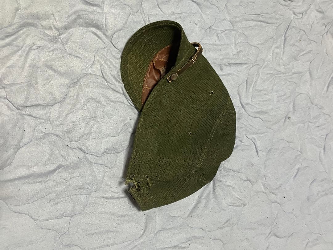 日本陸軍将校私物外套　九八式外套　国民帽　ポーチセット　当時物です。
