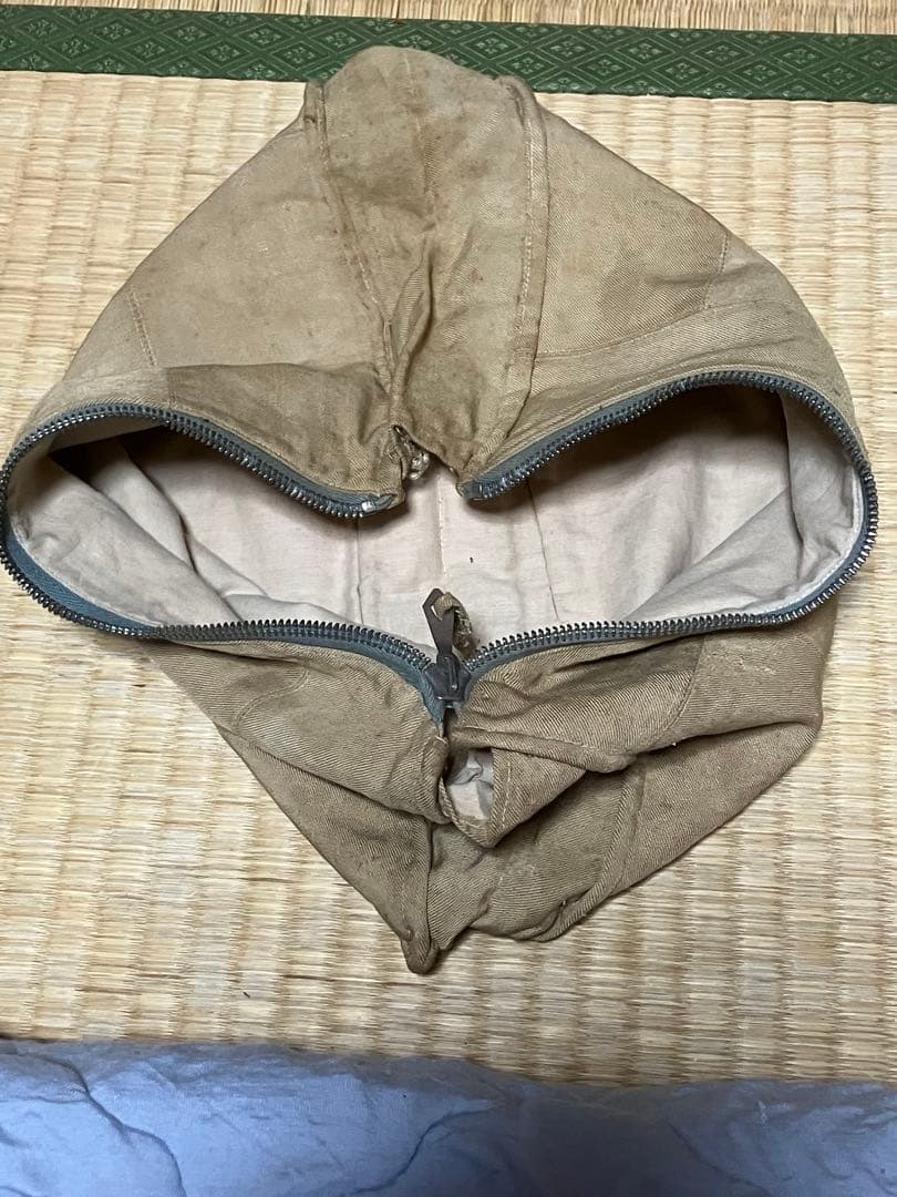 日本陸軍将校私物外套　九八式外套　国民帽　ポーチセット　当時物です。