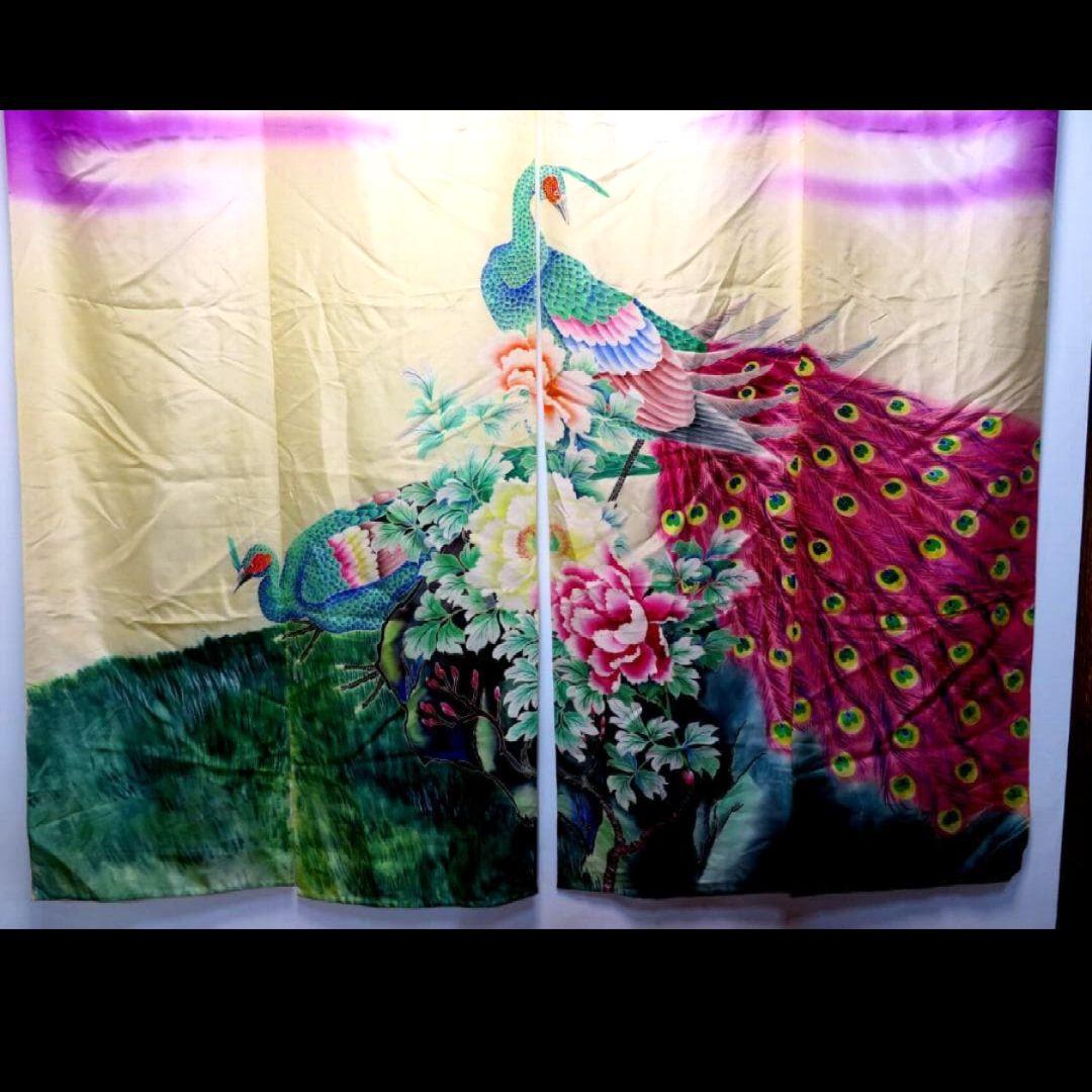 花嫁のれん 花嫁暖簾 加賀のれん　絹