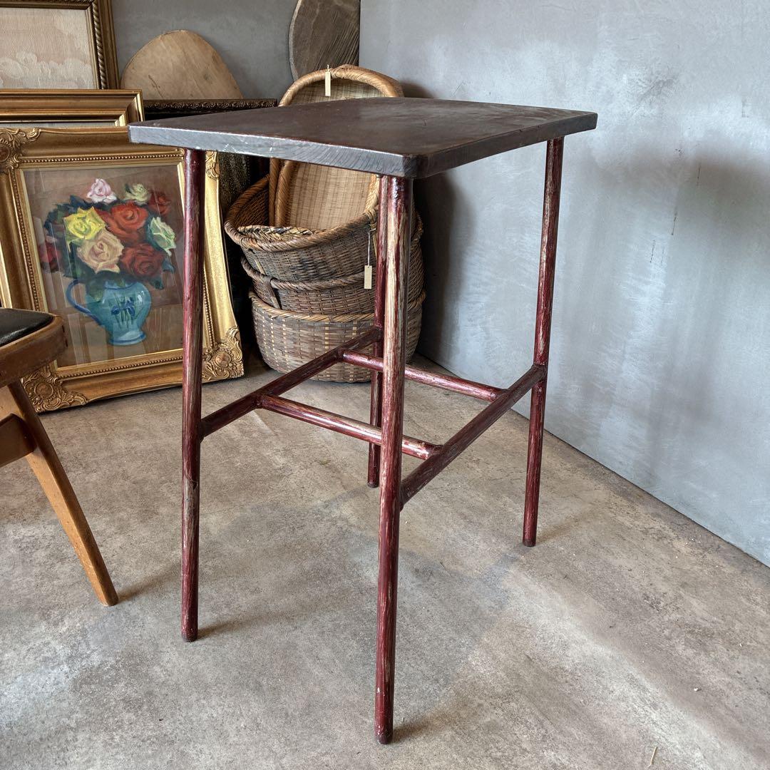 鉄脚サイドテーブル アンティーク家具