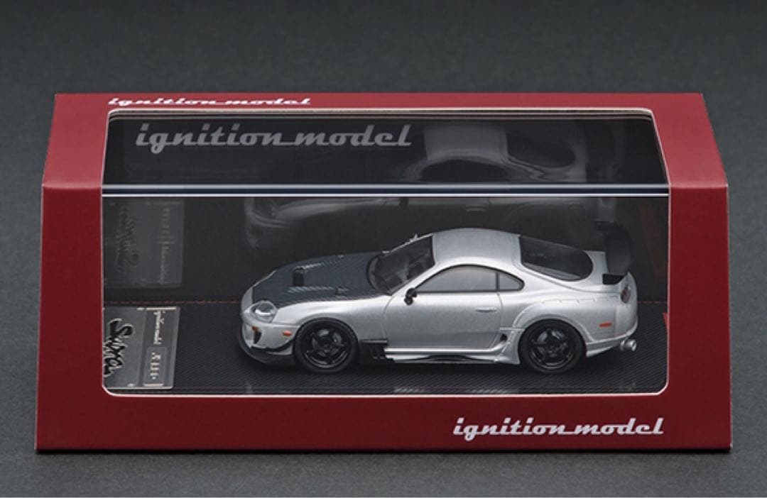 イグニッションモデル　1/64 マツダ　スープラ　JZA80 シルバー
