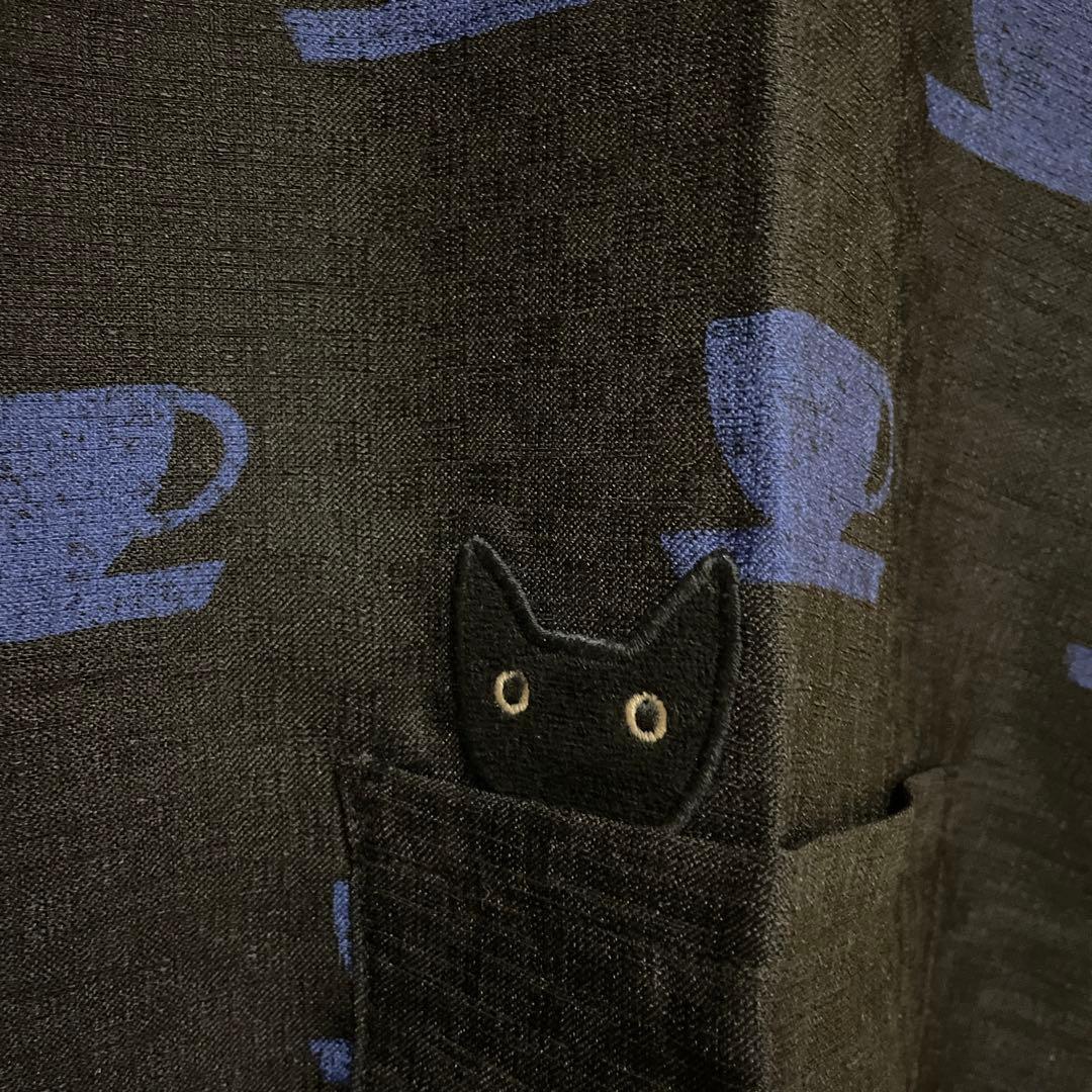 新品★マタノアツコ★エプロン★カップ★ブラック★MEME