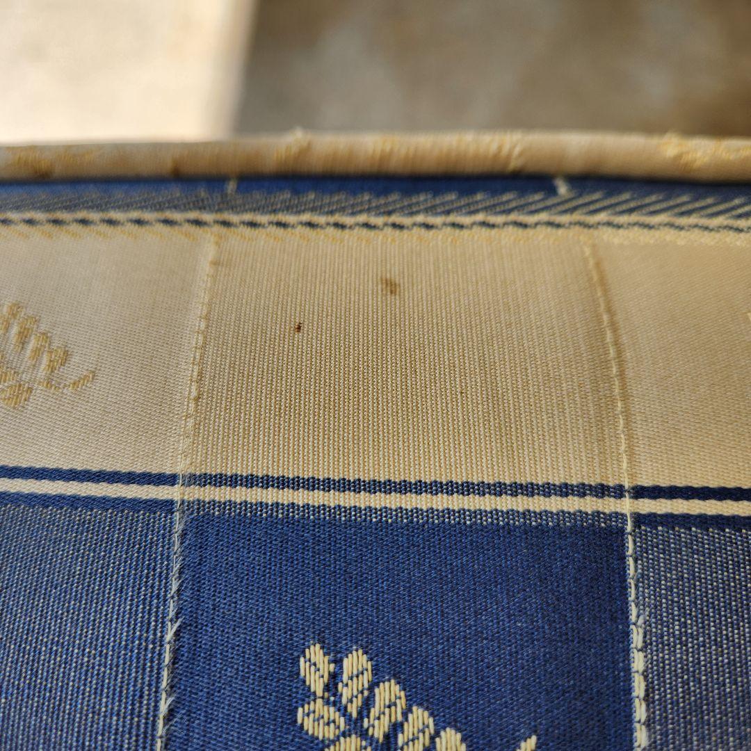 Vintage 猫脚　オットマン スツール 木製　ファブリック アンティーク