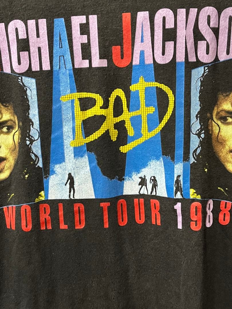 マイケル・ジャクソン BAD 1988ツアーTシャツ USA製 バンドT