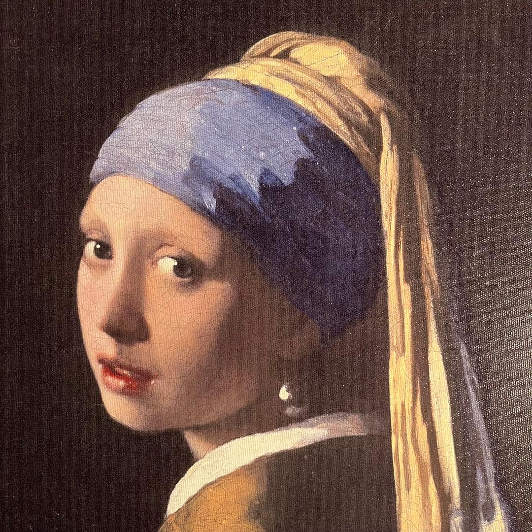 プリントアート フェルメール 真珠の耳飾りの少女 絵画 額付き インテリア