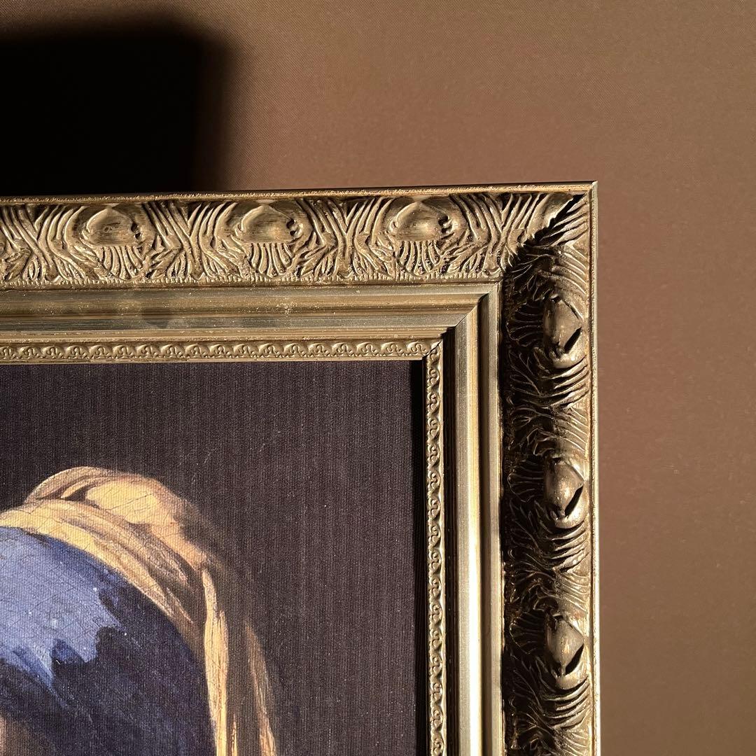 プリントアート フェルメール 真珠の耳飾りの少女 絵画 額付き インテリア