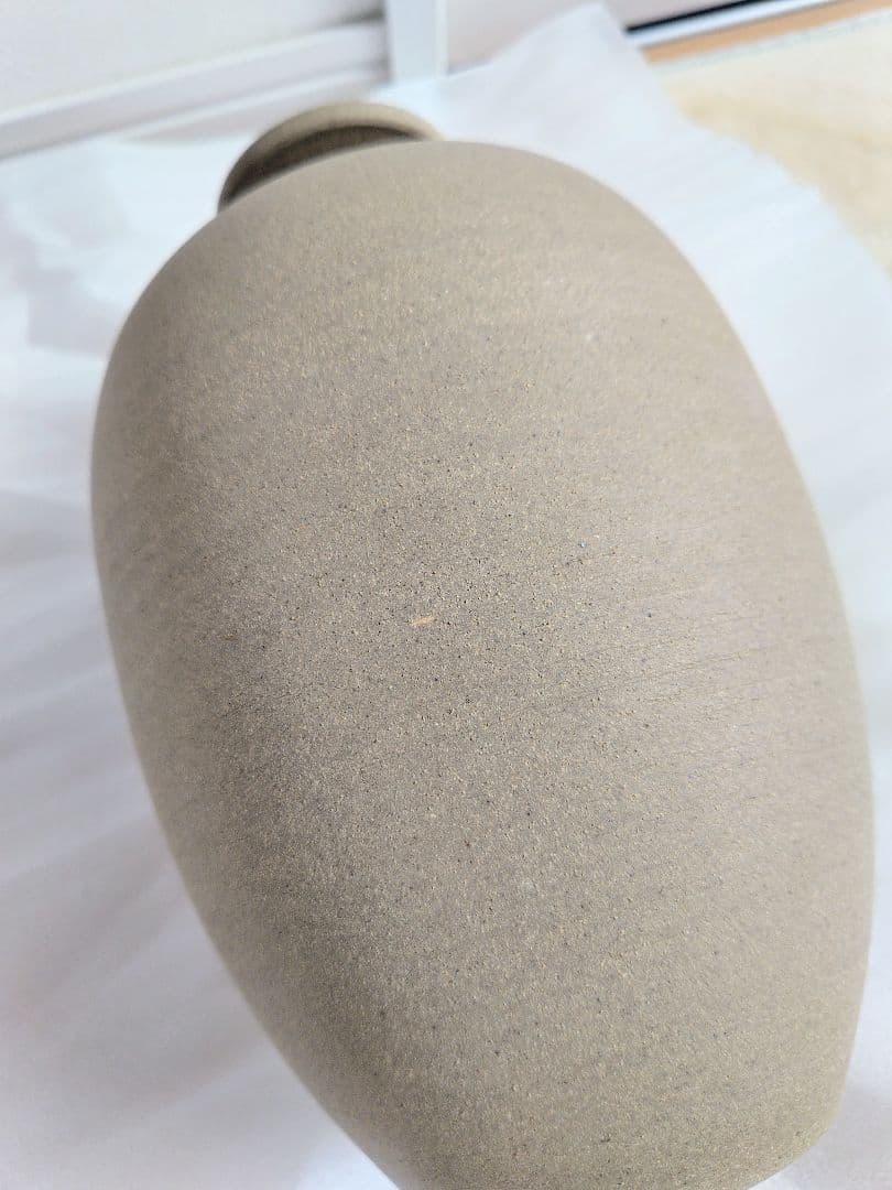 九谷焼　穂光　 陶器　つぼ型　花瓶　花器