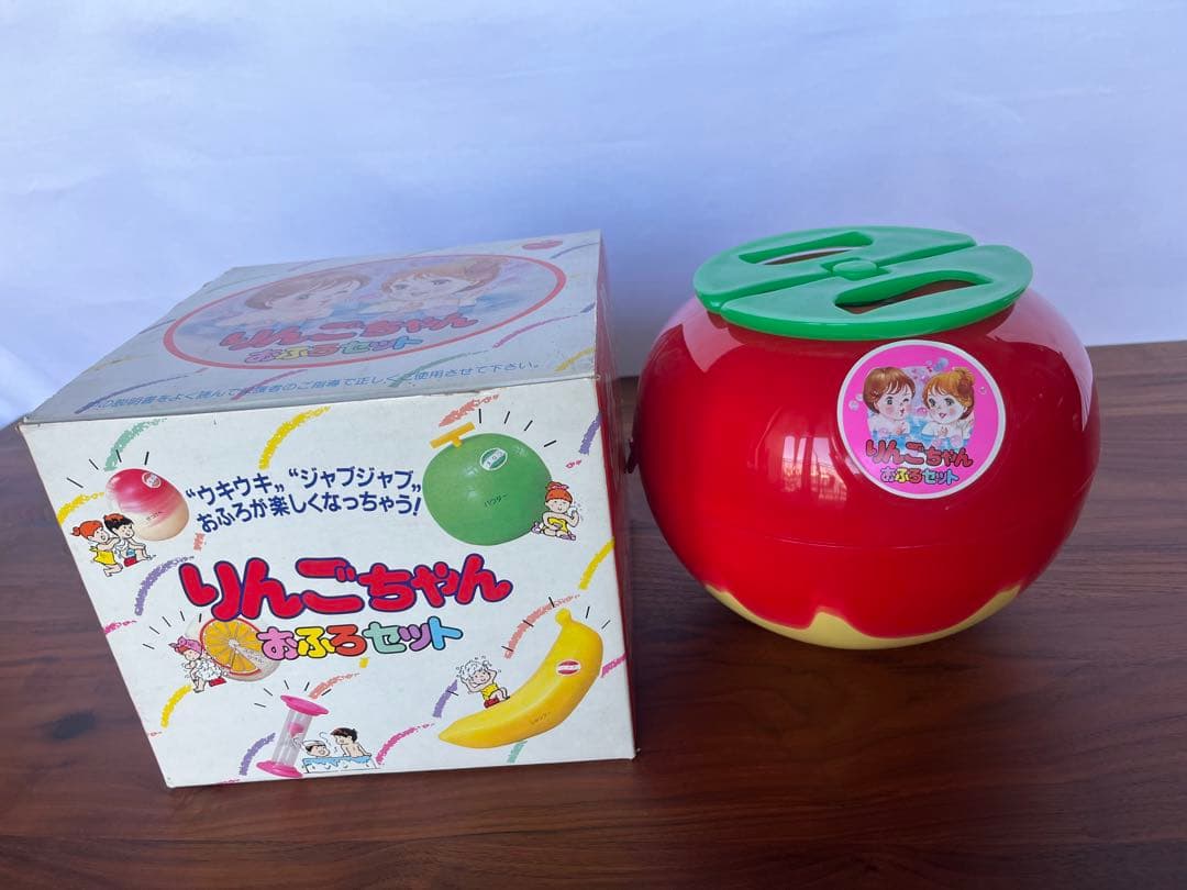 激レア　りんごちゃんおふろセット 昭和50年代 新品未使用