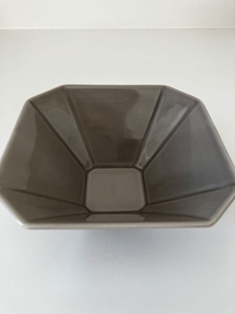 Francfranc フランフラン　グレー 八角形 陶器ボウル　小鉢　食洗機◯