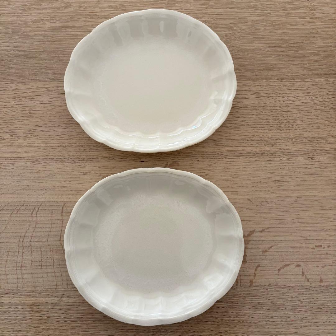 角田淳さん　オーバル花皿　中・小・ミニ　各2枚セット