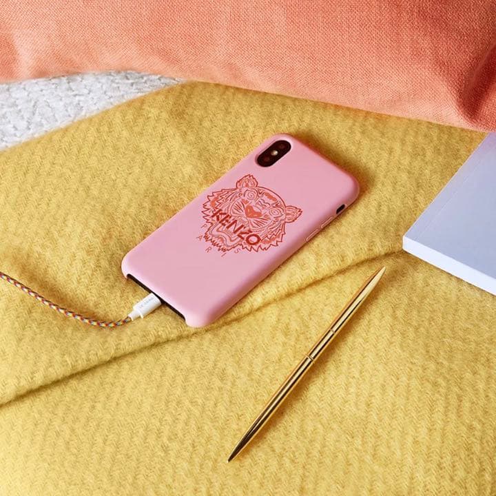 日本未発売 KENZO ケンゾー iPhoneX/Xs ケース タイガー ピンク