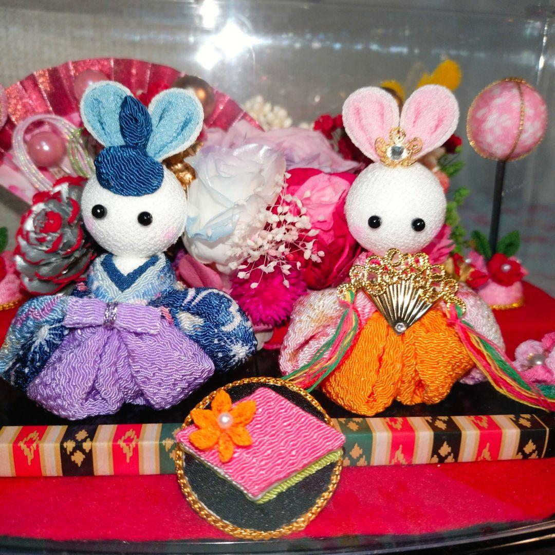 ご予約…絢爛豪華✨お内裏様＆お雛様・アレンジ1点限り(新作)ブリザーブドアレンジ