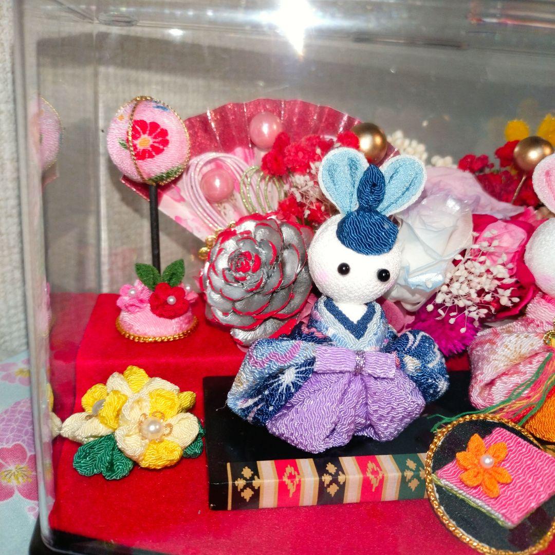 ご予約…絢爛豪華✨お内裏様＆お雛様・アレンジ1点限り(新作)ブリザーブドアレンジ