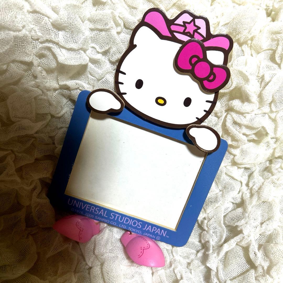 希少 ユニバ限定 ハローキティ 木製 フォトフレーム
