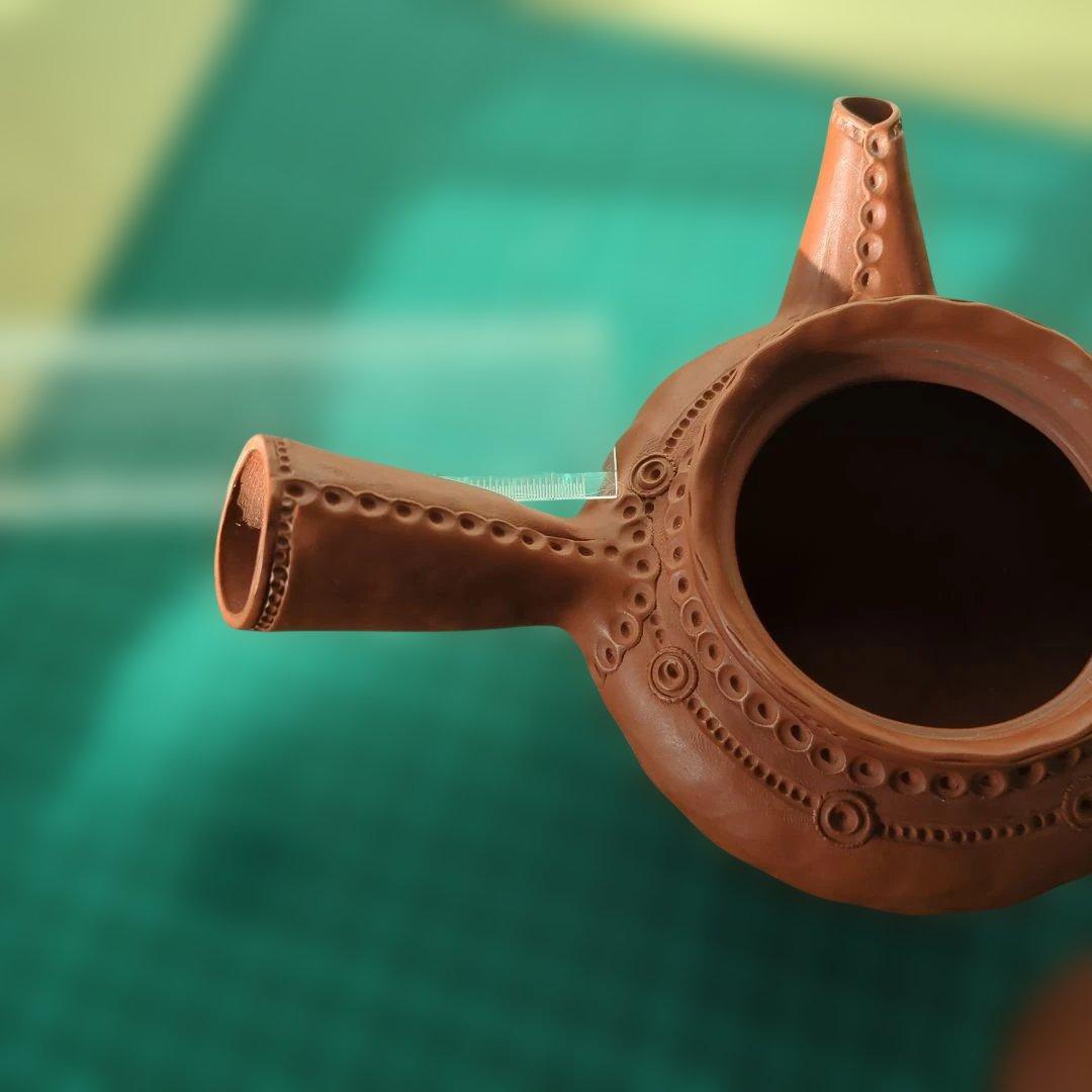 急須　茶道具　石仙作