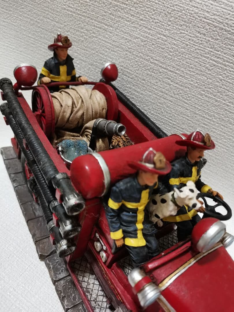 VANMARK 1998 バンマーク消防士 消防車ブックエンド 本立て