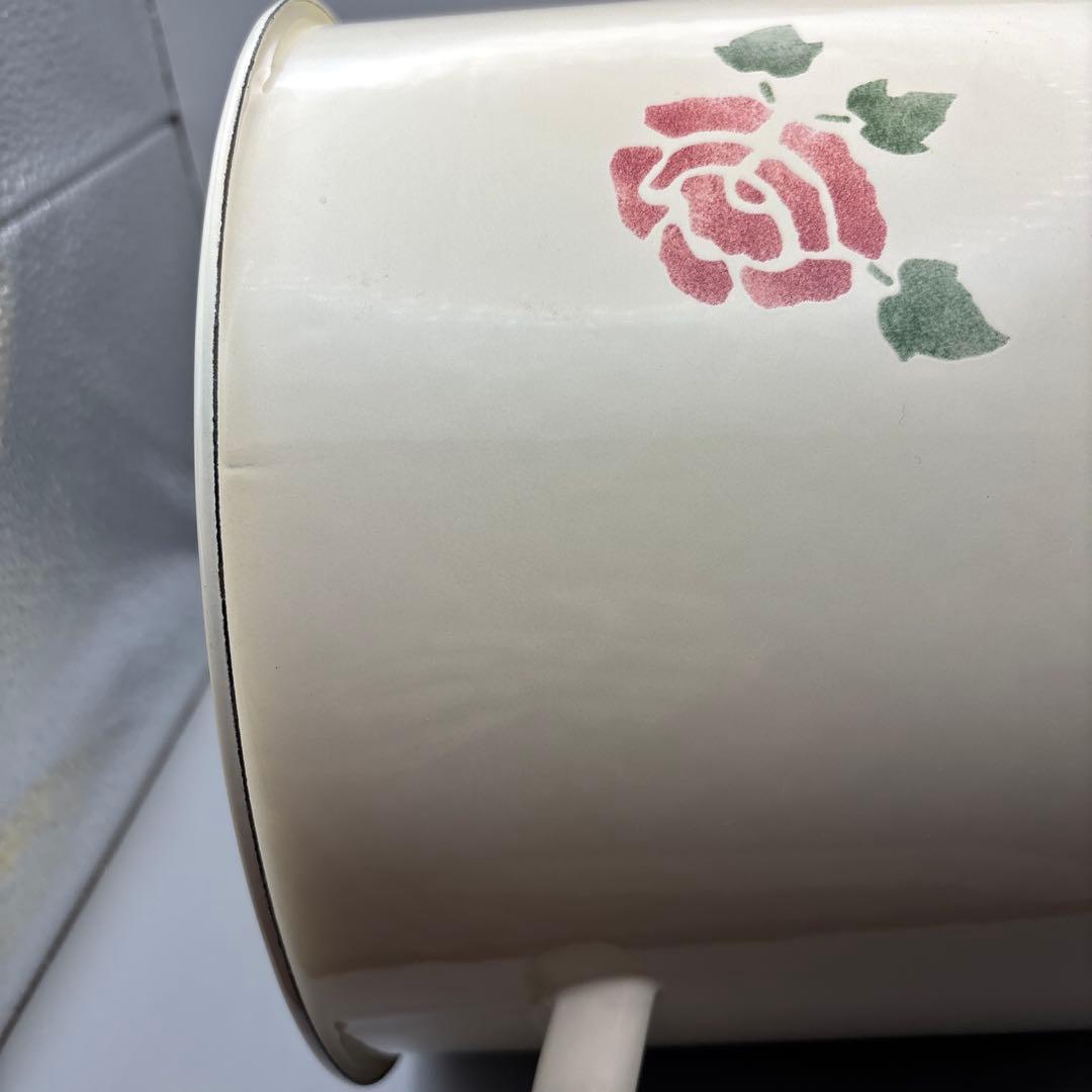 マニーローズ　琺瑯ストッカー　ライス　イマン　薔薇　ローズ　収納缶