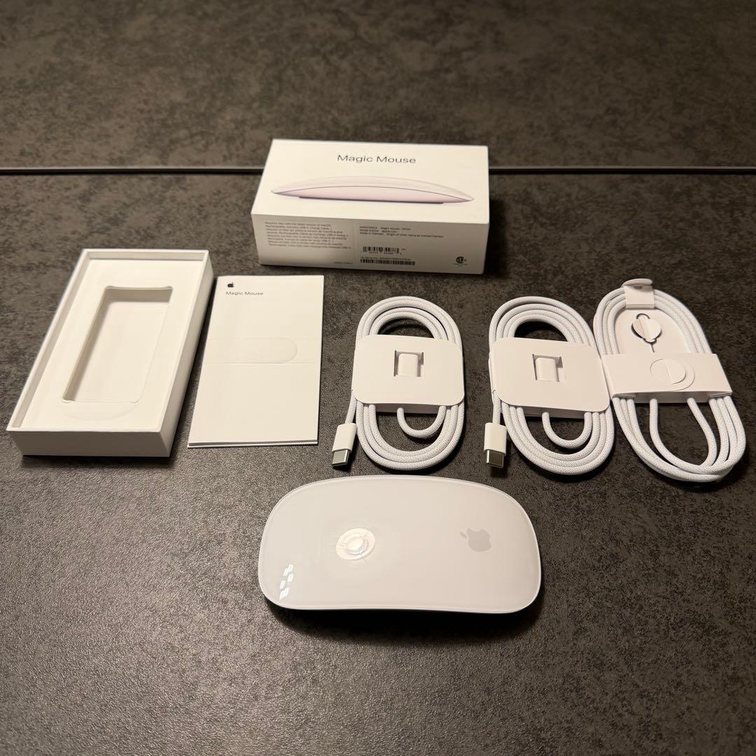 【美品】Apple Magic Mouse（USB-Cモデル）＋未使用ケーブル