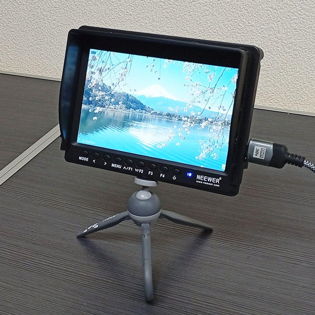 Neewer F100 7インチ カメラフィールドモニター＆充電器＆専用ケース付
