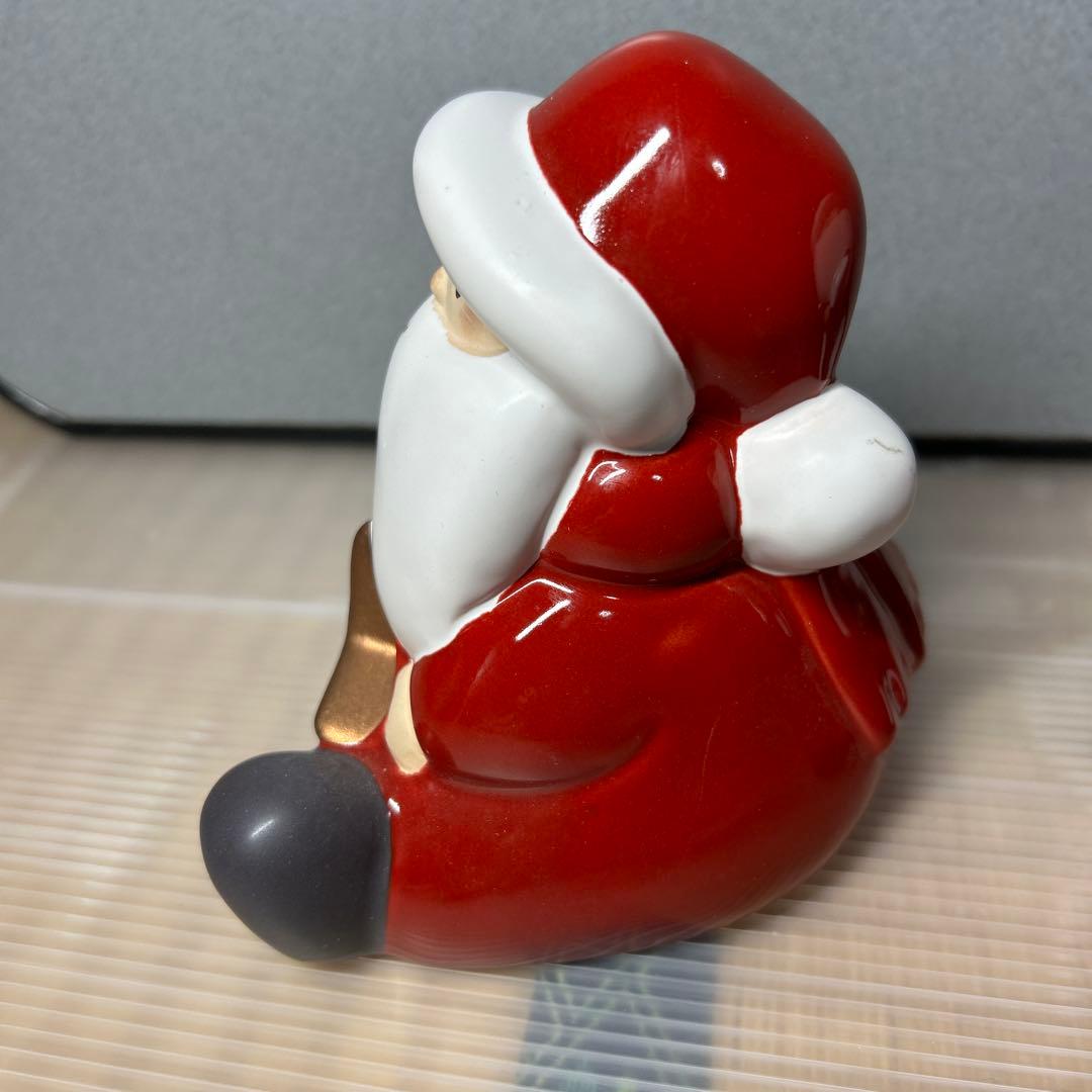 新品未使用　レオナルド　オブジェサンタクロース3体H12cm LEONARDO