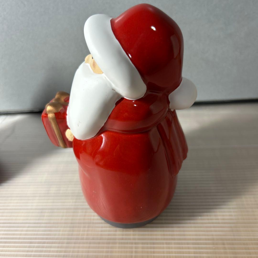 新品未使用　レオナルド　オブジェサンタクロース3体H12cm LEONARDO