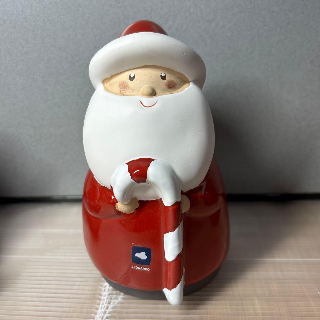 新品未使用　レオナルド　オブジェサンタクロース3体H12cm LEONARDO