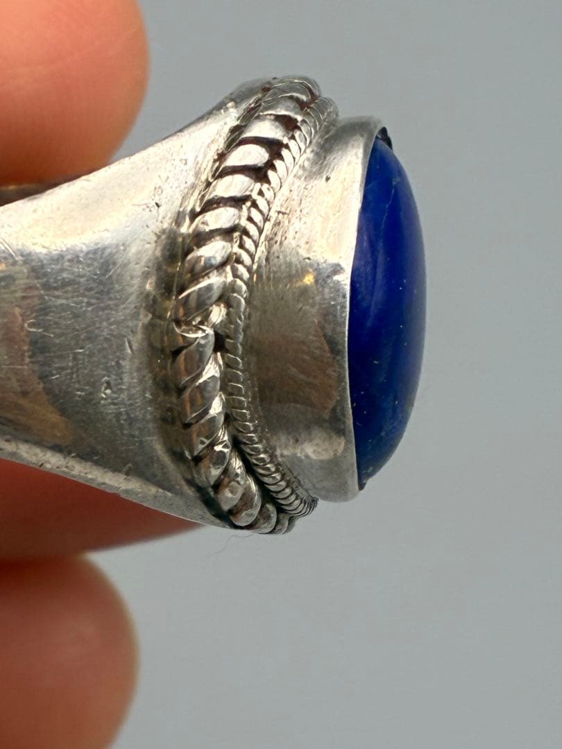 ラピスラズリ　 15号 925銀　レディース　リング　指輪　美品