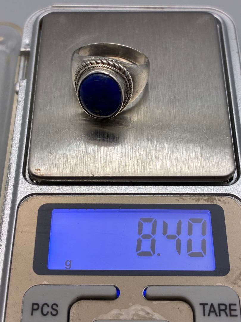 ラピスラズリ　 15号 925銀　レディース　リング　指輪　美品