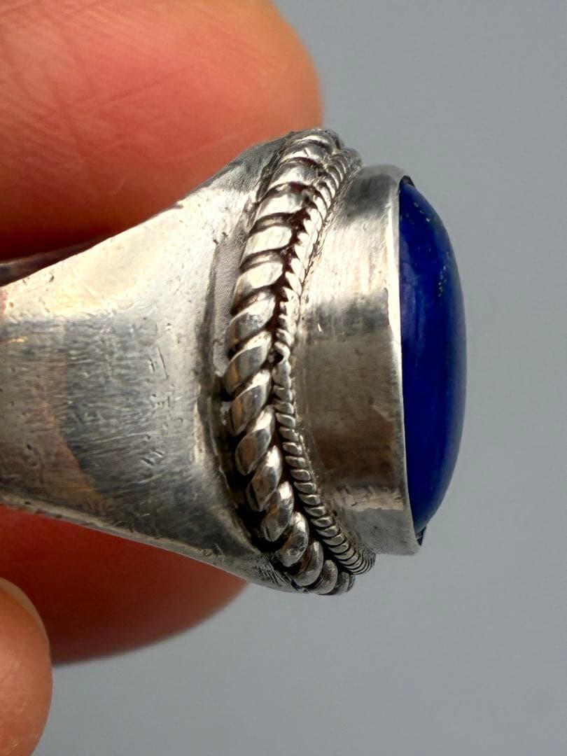 ラピスラズリ　 15号 925銀　レディース　リング　指輪　美品