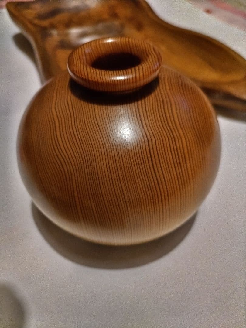 屋久杉〜モーニングトレイ&一輪挿し