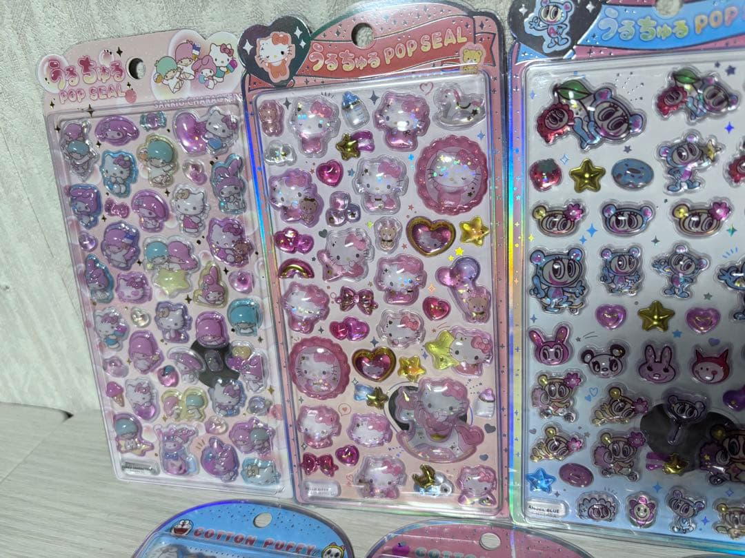 【国内正規品】うるちゅる コットンパフィー プチドロップ 計7枚セット