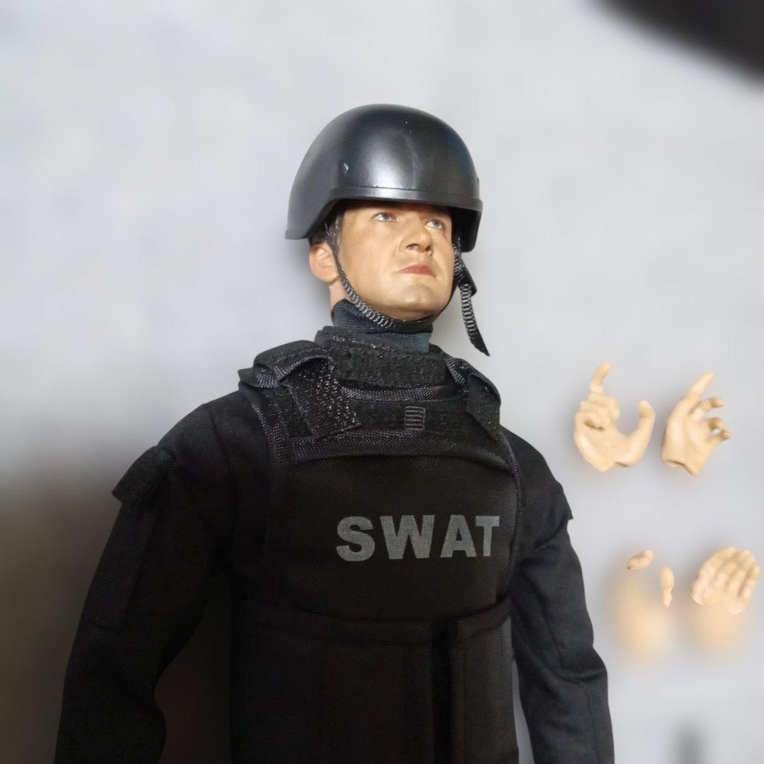 1/6素体 ヘッド ジェレミーレナー SWAT ライフル 防弾ベスト12インチ