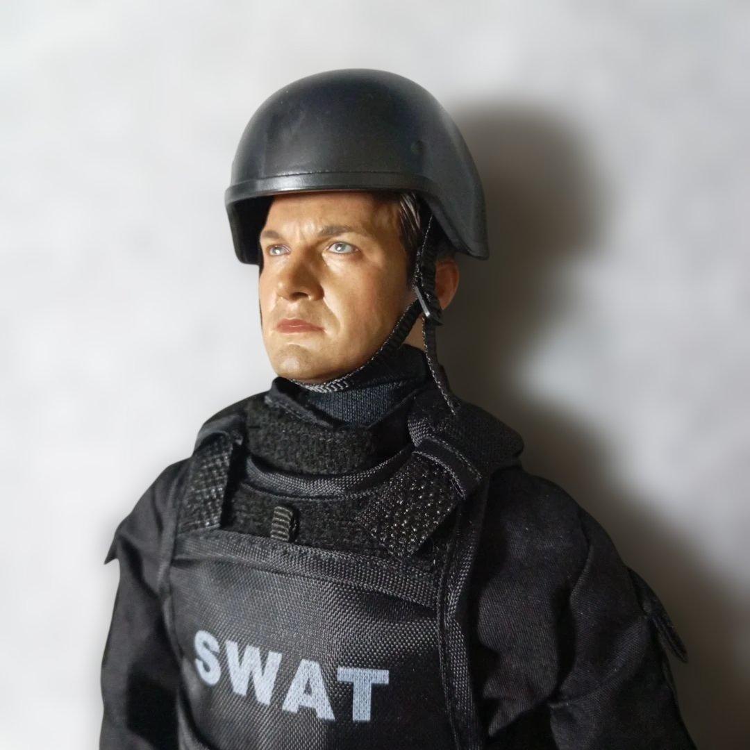 1/6素体 ヘッド ジェレミーレナー SWAT ライフル 防弾ベスト12インチ