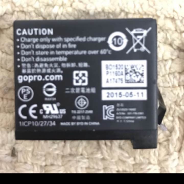 正規バッテリー付き GoPro アクセサリー