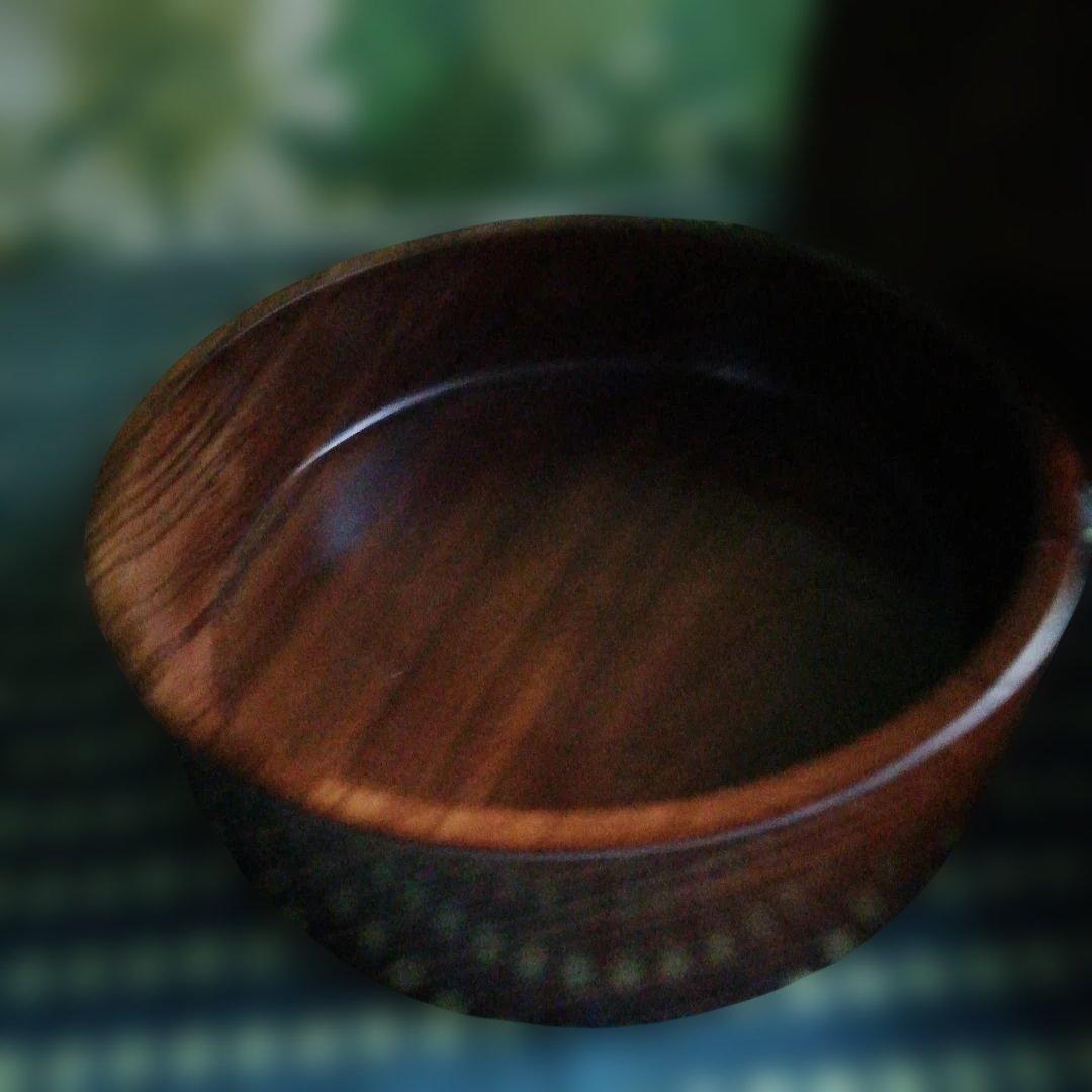 国産　欅　けやき　丸　三段重箱　三段小物入れ