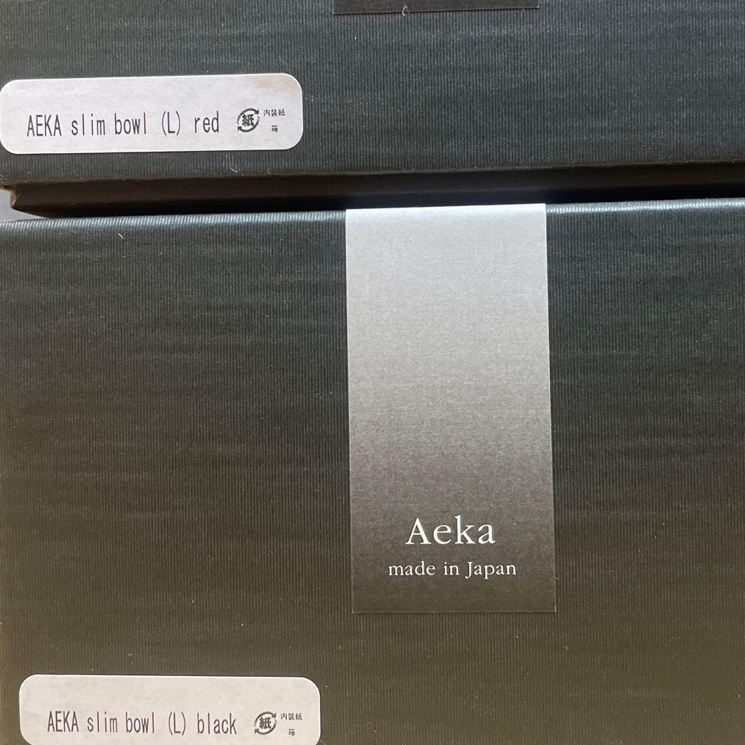 AEKA slim bowl（L）BLACK、RED 我戸幹男商店