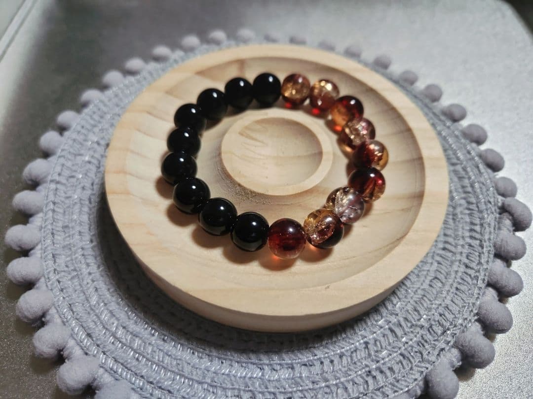 ビーズブレスレット【HANBUNKOシリーズ　壱】