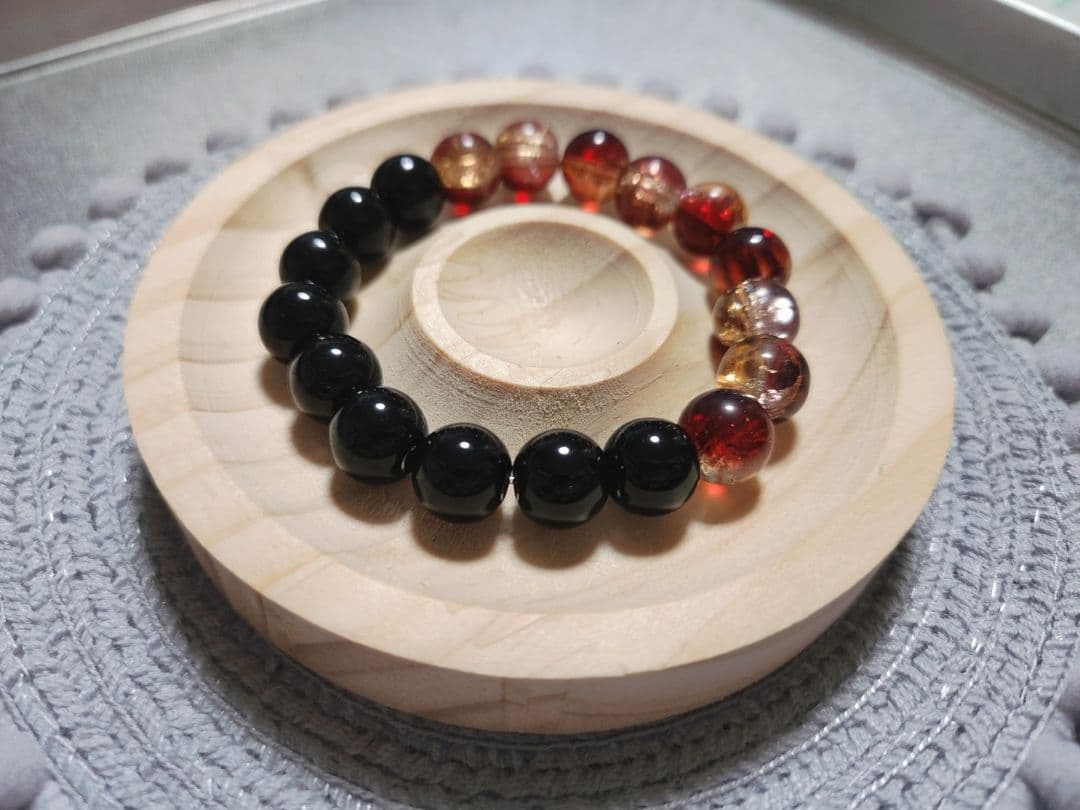 ビーズブレスレット【HANBUNKOシリーズ　壱】