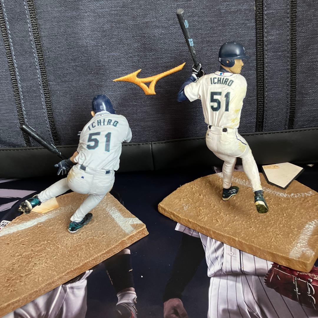 イチロー フィギュア 2体　セット MLB 約10cm