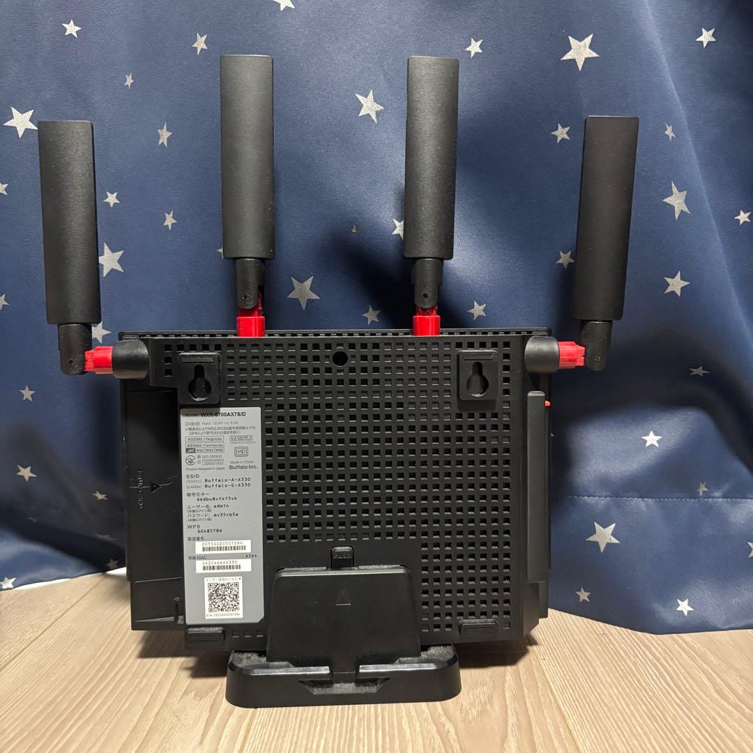 【動作確認済み】Wi‑Fi 6 無線LANルーター WXR‑5700AX7S