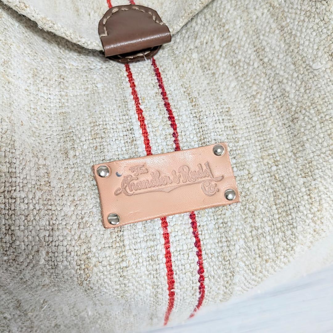 ハンドメイドantiquelinenspunグレインサック×牛革３WAY