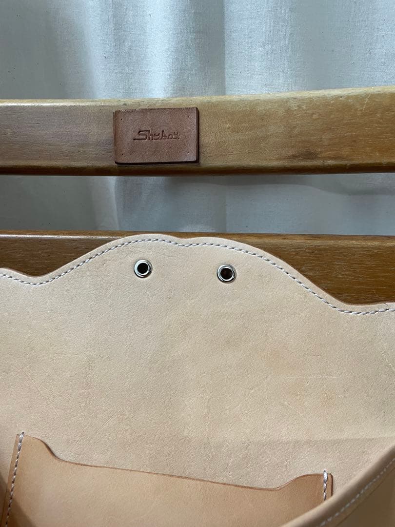 ハンドメイド　ヌメ革ウォールポケット　状差　姫路レザー　本革　牛革　プレゼント