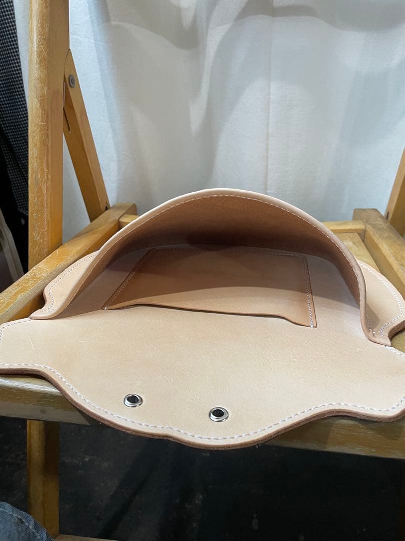 ハンドメイド　ヌメ革ウォールポケット　状差　姫路レザー　本革　牛革　プレゼント