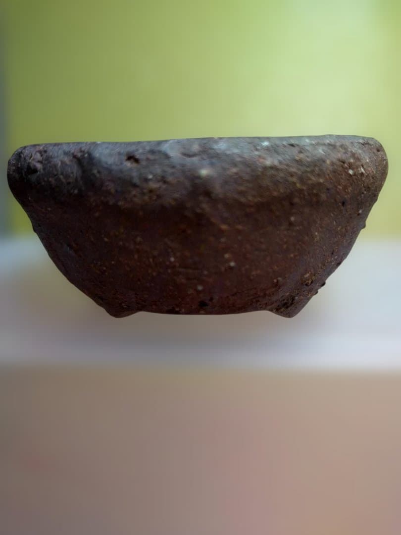 ダークブラウン 陶器製、盆栽鉢
