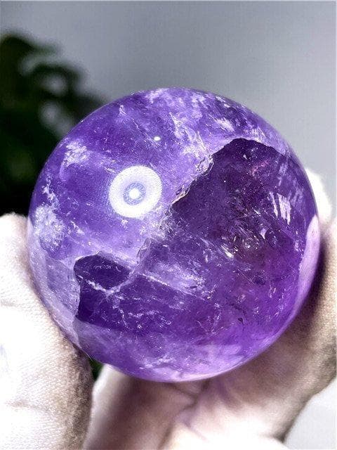 AAA級家庭円満☆天然アメジスト丸玉YT10G1/145G06A