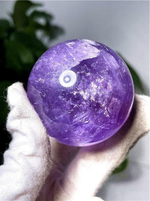 AAA級家庭円満☆天然アメジスト丸玉YT10G1/145G06A