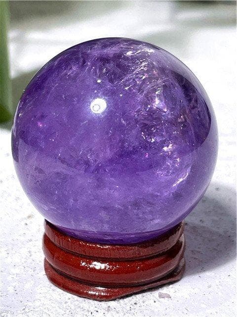 AAA級家庭円満☆天然アメジスト丸玉YT10G1/145G06A