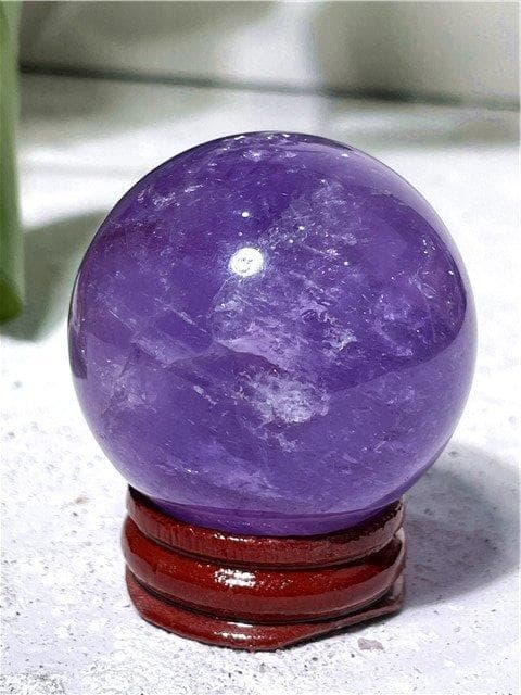 AAA級家庭円満☆天然アメジスト丸玉YT10G1/145G06A