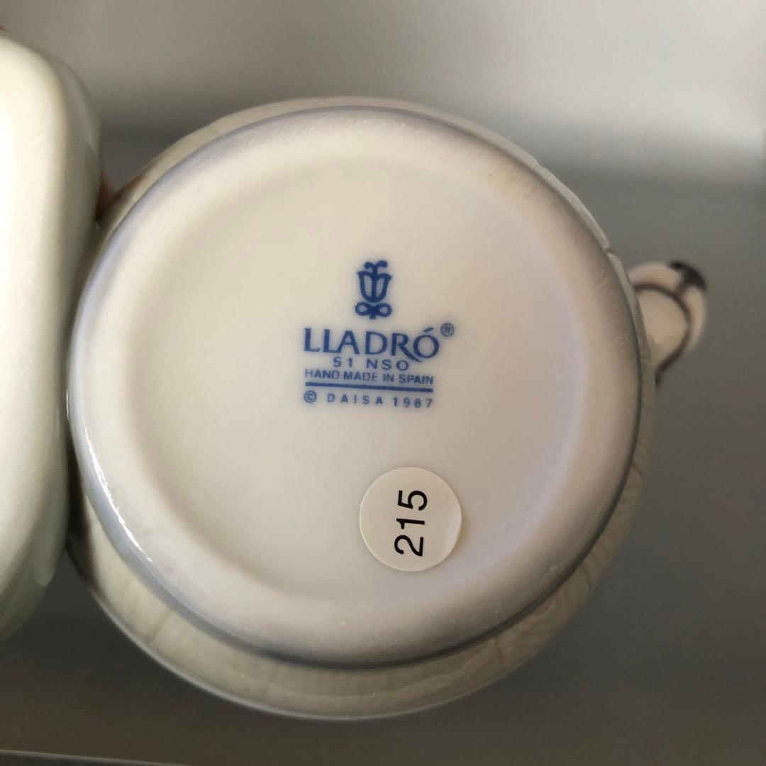 新品未使用⭐️LLADROリヤドロ磁器人形愛犬きれいにしましょうね 箱&保証書付き